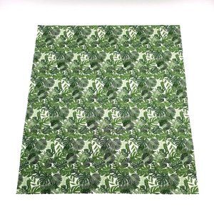 Jungle Tropical Leaf Fat Quarter Fabric Square 100% Cotton 18" x 21" Minimum Cut